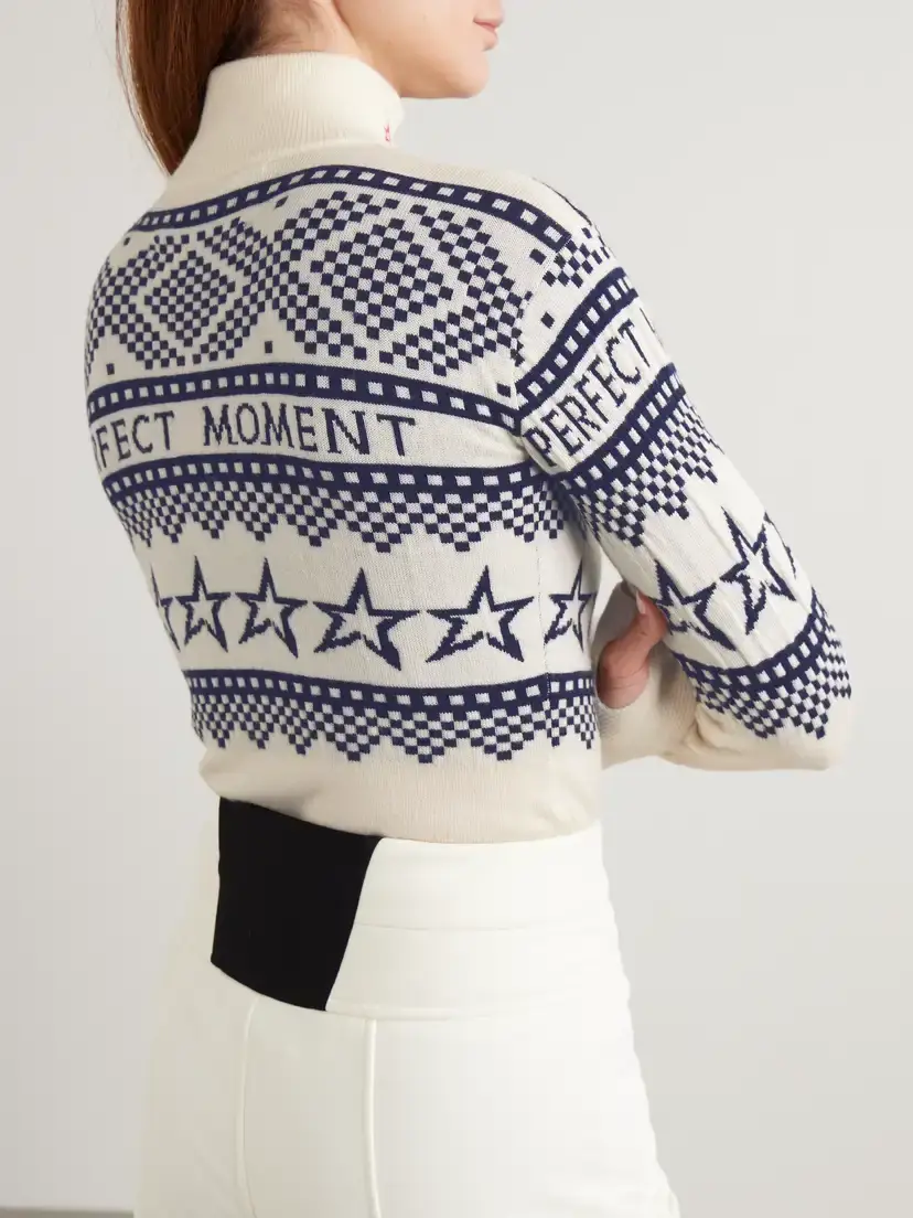 Perfect Moment Holiday Intarsia Merino Wool Bodysuit | Thumbnail 4 Perfect Moment Holiday Intarsia Merino Wool Bodysuit | Thumbnail 4