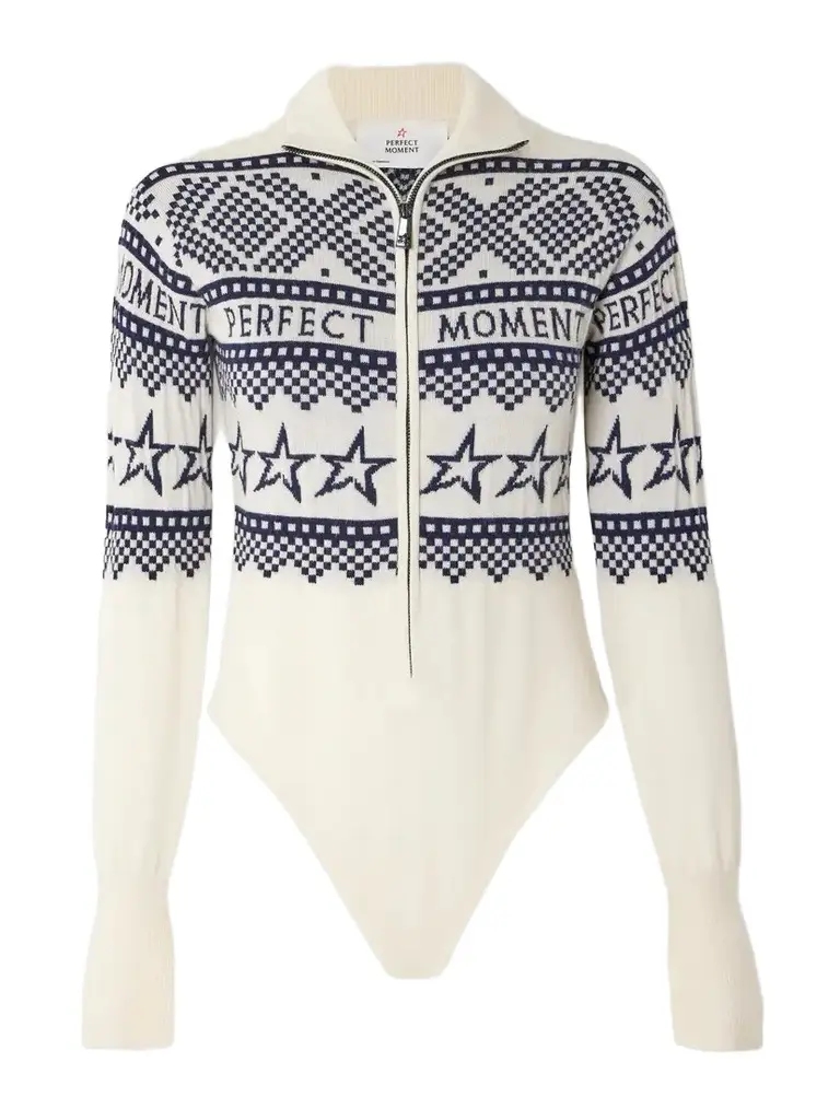 Holiday Intarsia Merino Wool Bodysuit Holiday Intarsia Merino Wool Bodysuit