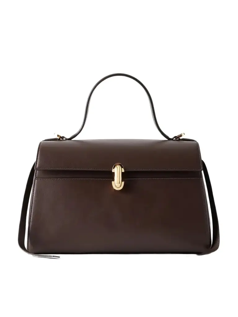 Savette Soft Symmetry Leather Top Handle Bag