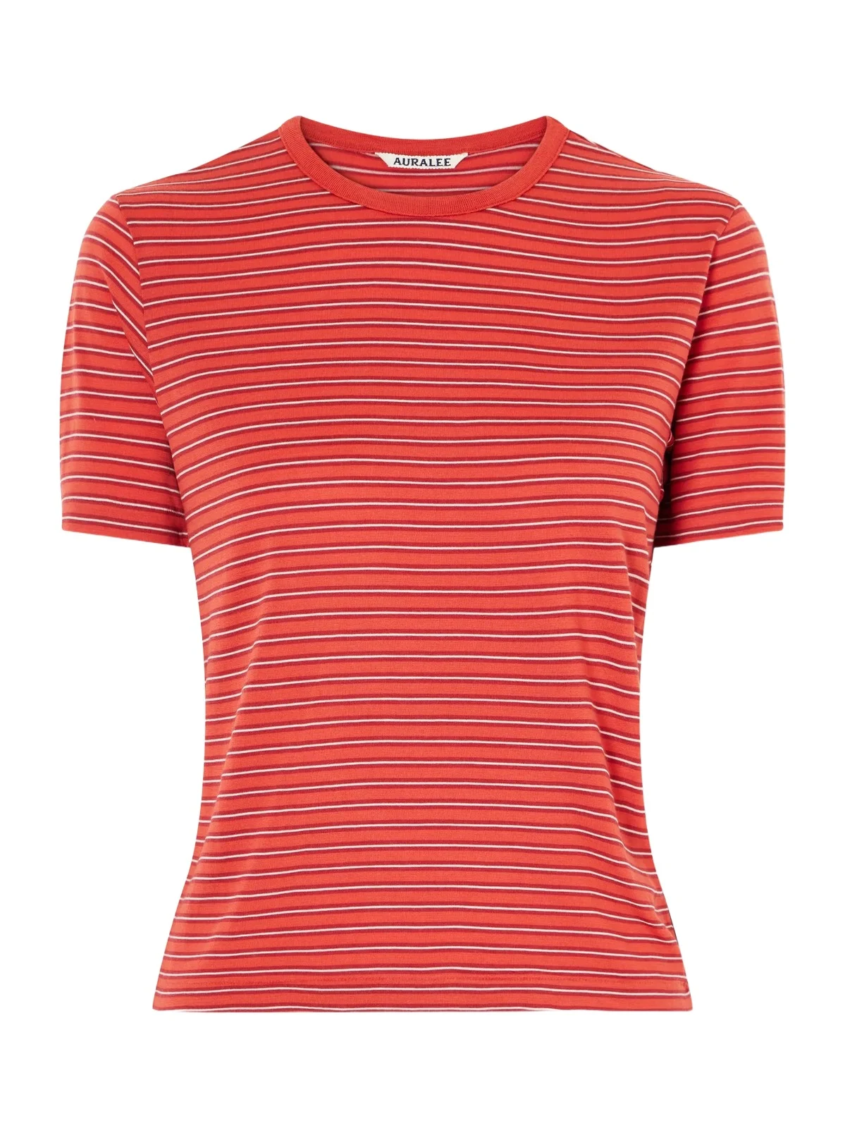 Auralee Striped Wool-jersey T-shirt
