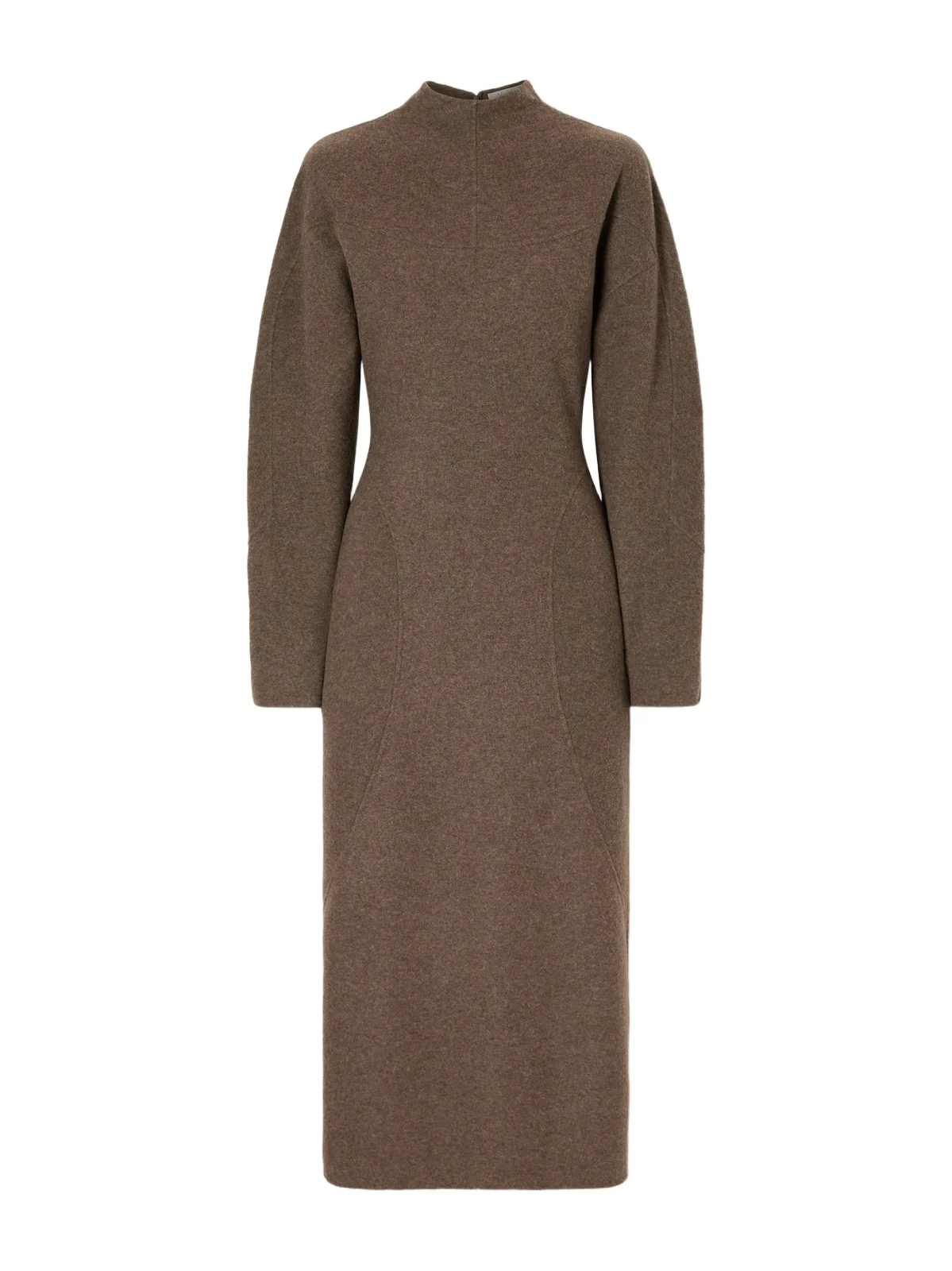 Max Mara Tenuta Paneled Wool-blend Midi Dress
