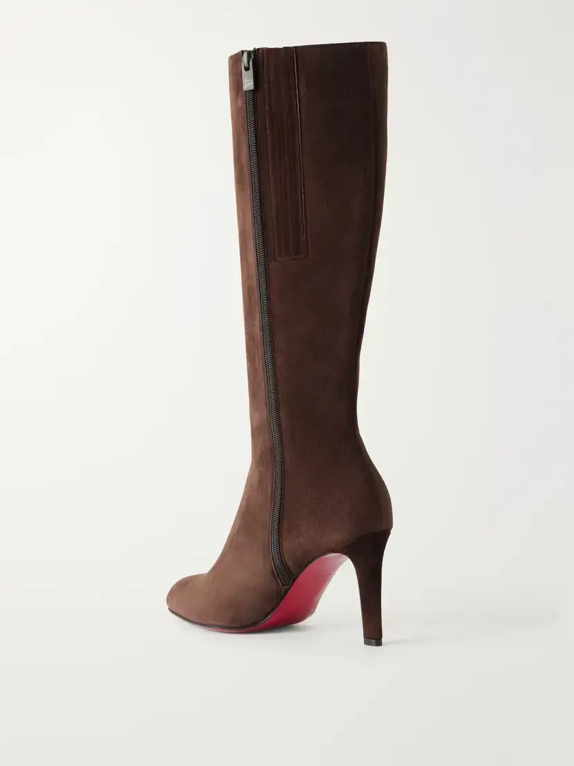 Christian Louboutin Fannylove 85 Suede Knee Boots | Thumbnail 3 Christian Louboutin Fannylove 85 Suede Knee Boots | Thumbnail 3