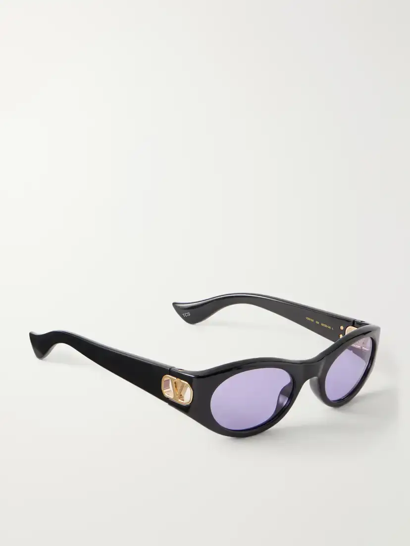 Valentino Eyewear Vlogo-embellished Round-frame Acetate Sunglasses | Thumbnail 3 Valentino Eyewear Vlogo-embellished Round-frame Acetate Sunglasses | Thumbnail 3
