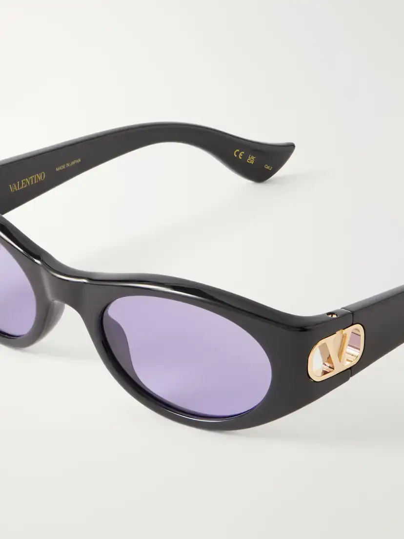 Valentino Eyewear Vlogo-embellished Round-frame Acetate Sunglasses | Thumbnail 4 Valentino Eyewear Vlogo-embellished Round-frame Acetate Sunglasses | Thumbnail 4