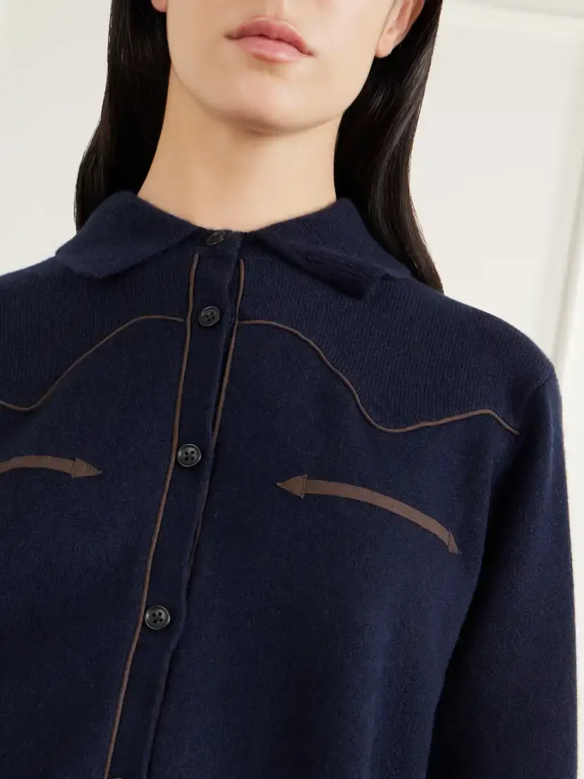 Guest In Residence Western Cropped Cashmere Cardigan | Thumbnail 5 Guest In Residence Western Cropped Cashmere Cardigan | Thumbnail 5