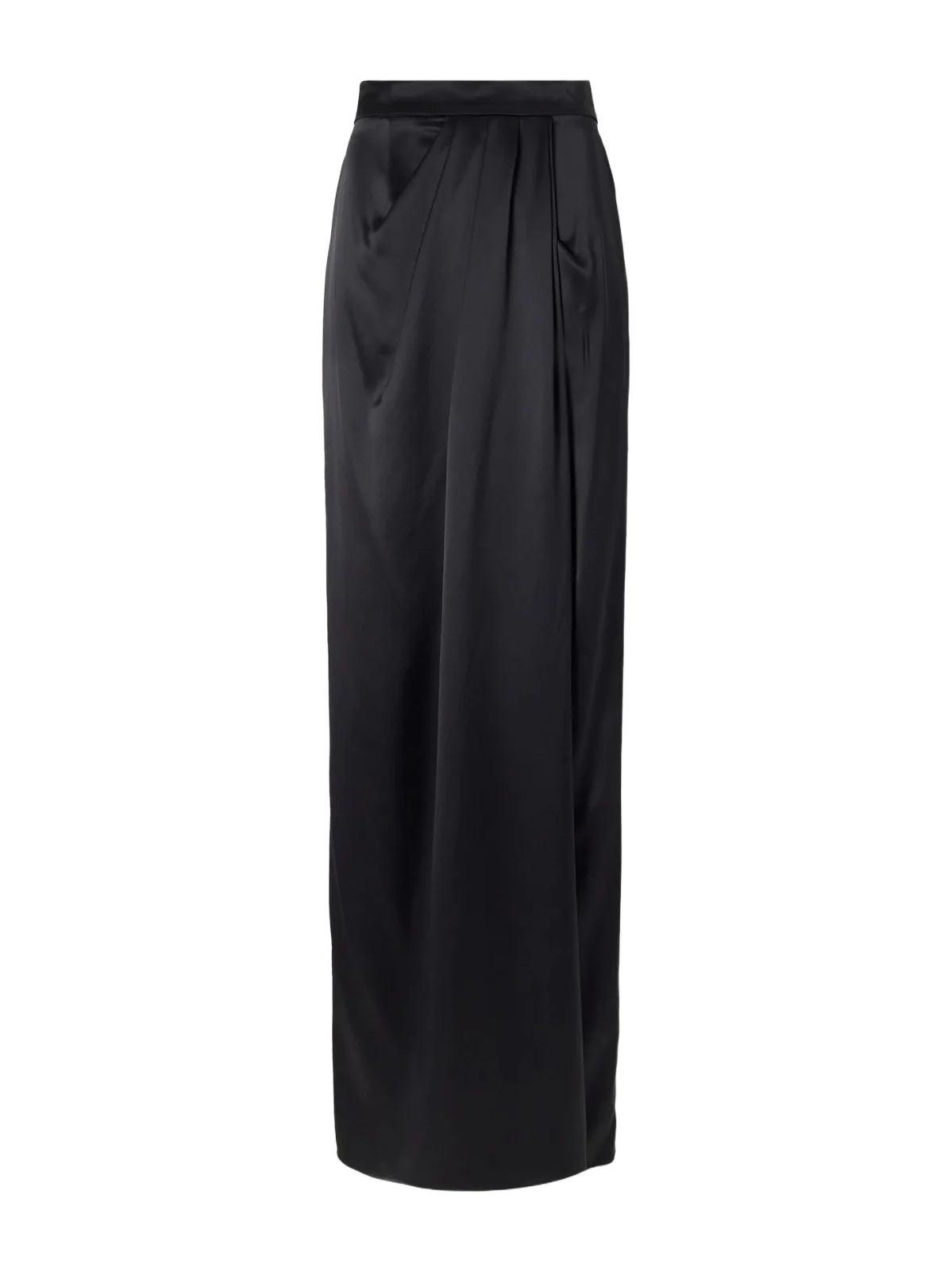 Max Mara Camera Draped Silk-satin Maxi Skirt