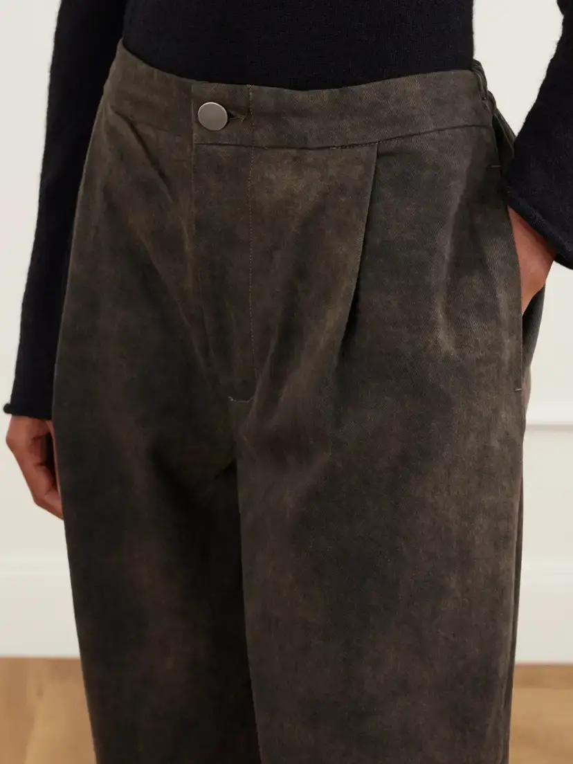 Lauren Manoogian Pleated Cotton-twill Tapered Pants | Thumbnail 5 Lauren Manoogian Pleated Cotton-twill Tapered Pants | Thumbnail 5