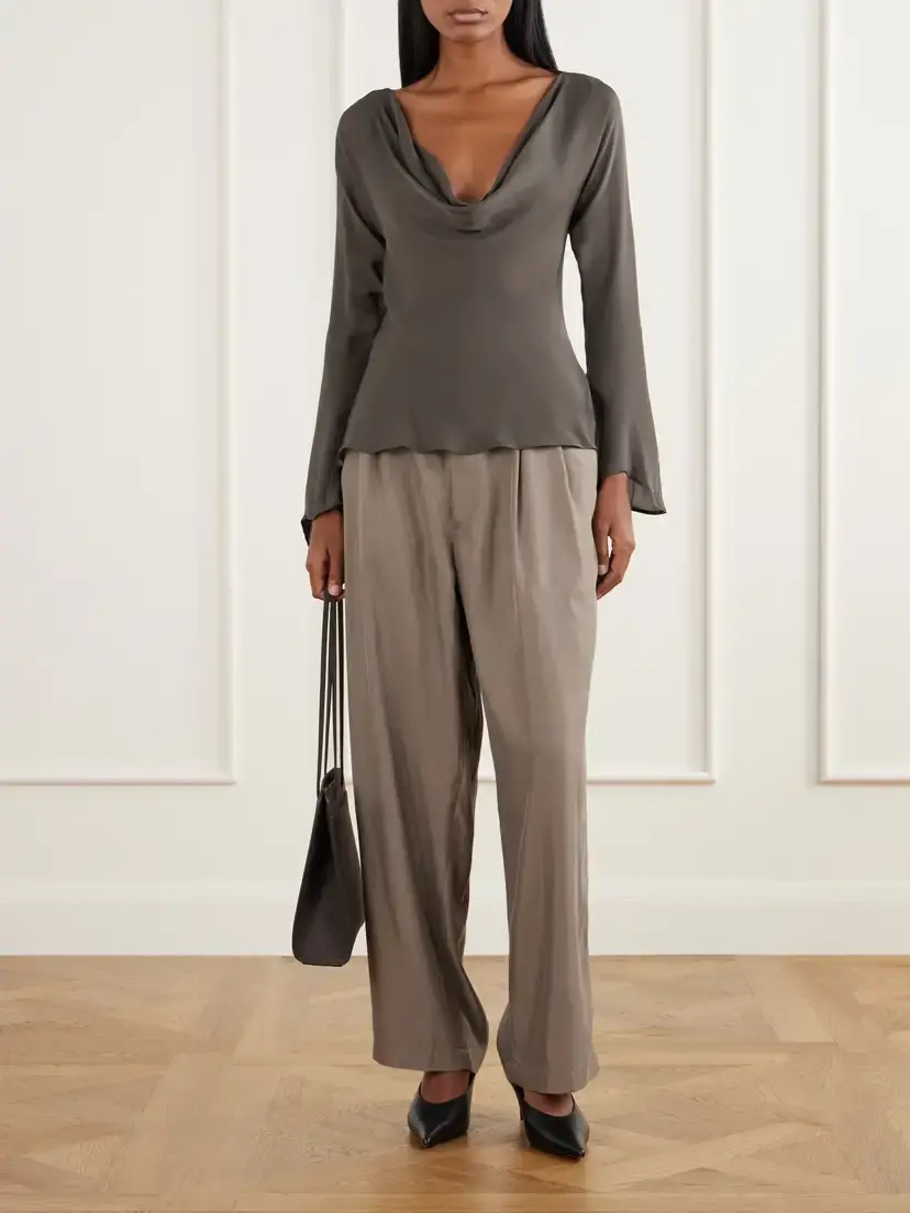 Kallmeyer Wilka Draped Silk-georgette Blouse | Thumbnail 2 Kallmeyer Wilka Draped Silk-georgette Blouse | Thumbnail 2