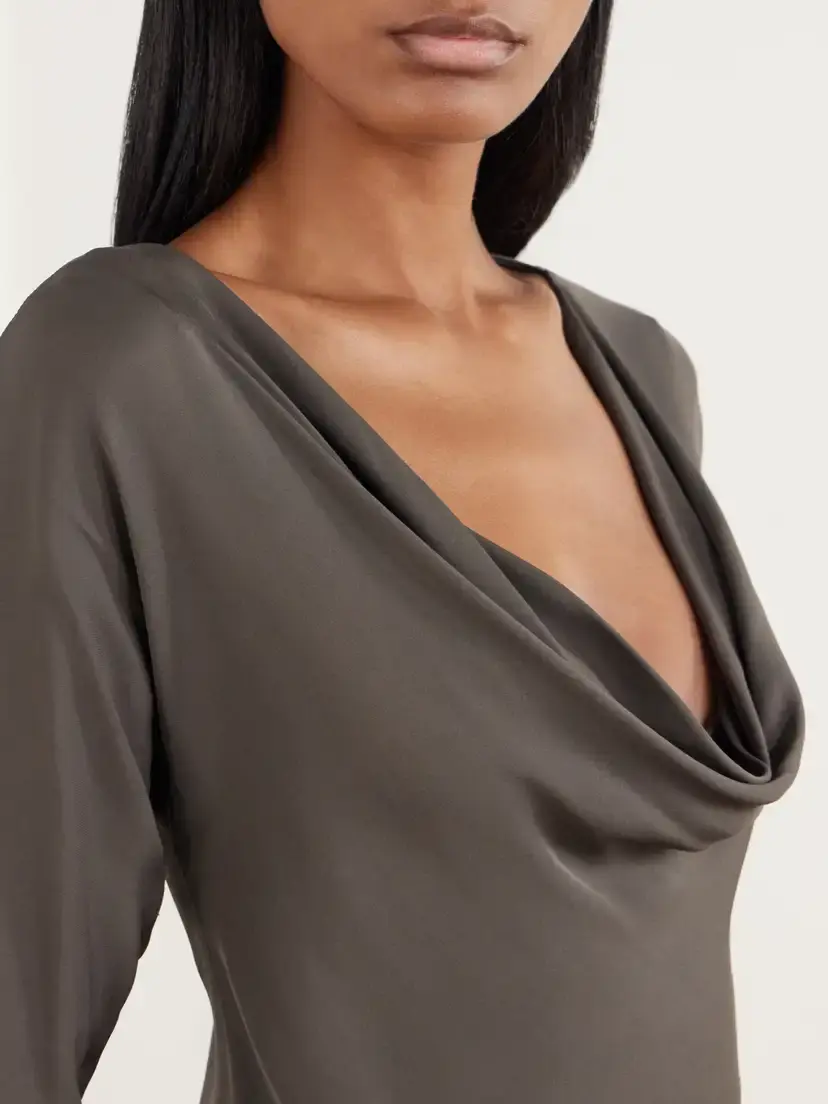 Kallmeyer Wilka Draped Silk-georgette Blouse | Thumbnail 4 Kallmeyer Wilka Draped Silk-georgette Blouse | Thumbnail 4