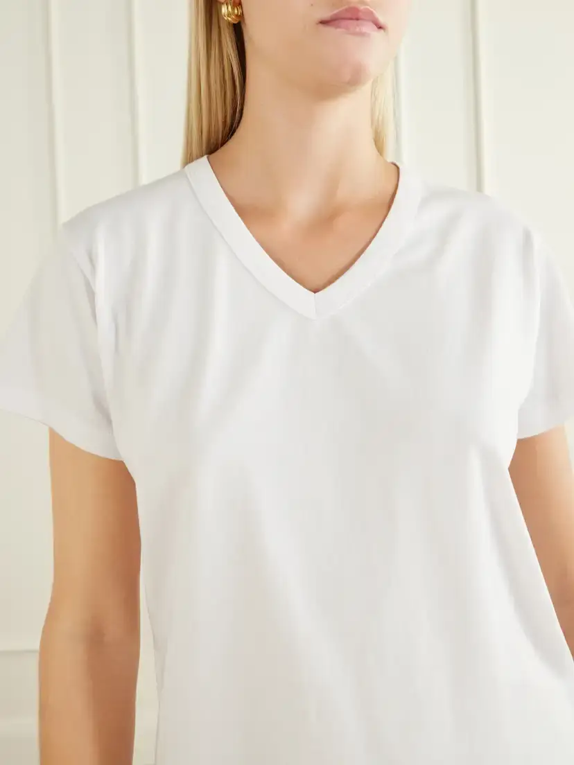 LESET Margo Cotton-jersey T-shirt | Thumbnail 4 LESET Margo Cotton-jersey T-shirt | Thumbnail 4