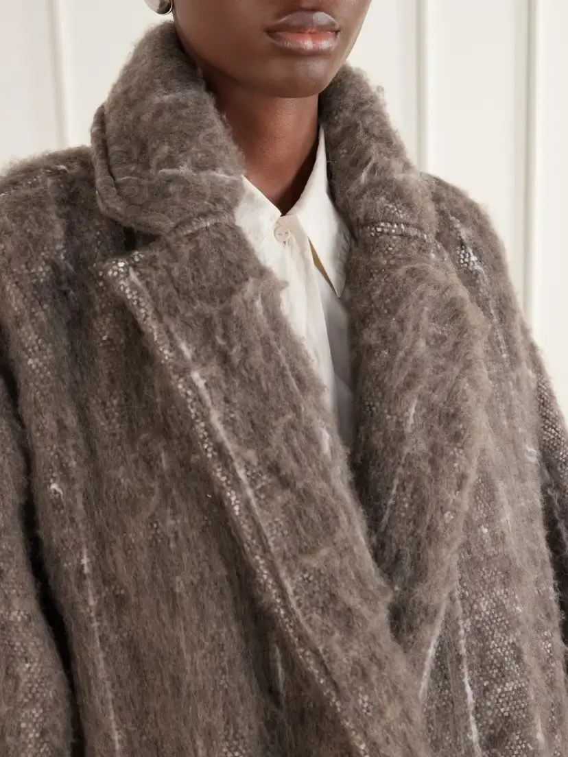 Marrakshi Life The Cropped Blanket Striped Brushed Woven Coat | Thumbnail 5 Marrakshi Life The Cropped Blanket Striped Brushed Woven Coat | Thumbnail 5