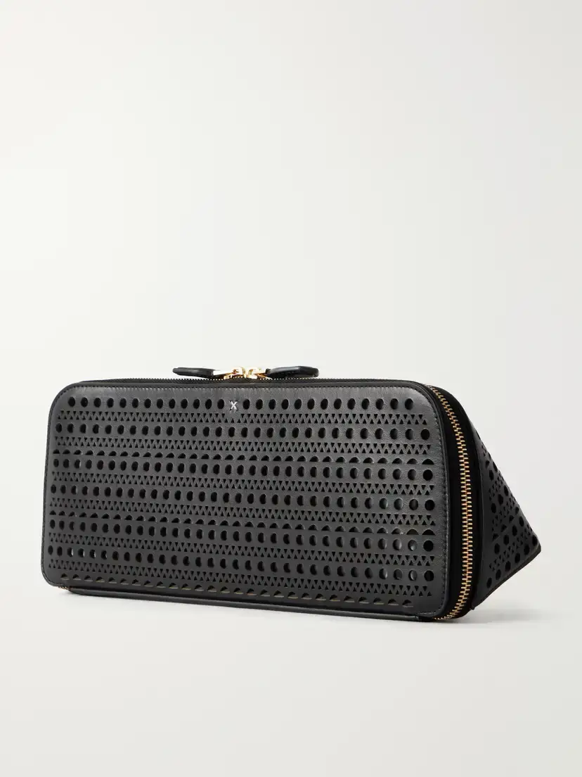 Alaïa Delta Laser-cut Leather Clutch | Thumbnail 3 Alaïa Delta Laser-cut Leather Clutch | Thumbnail 3