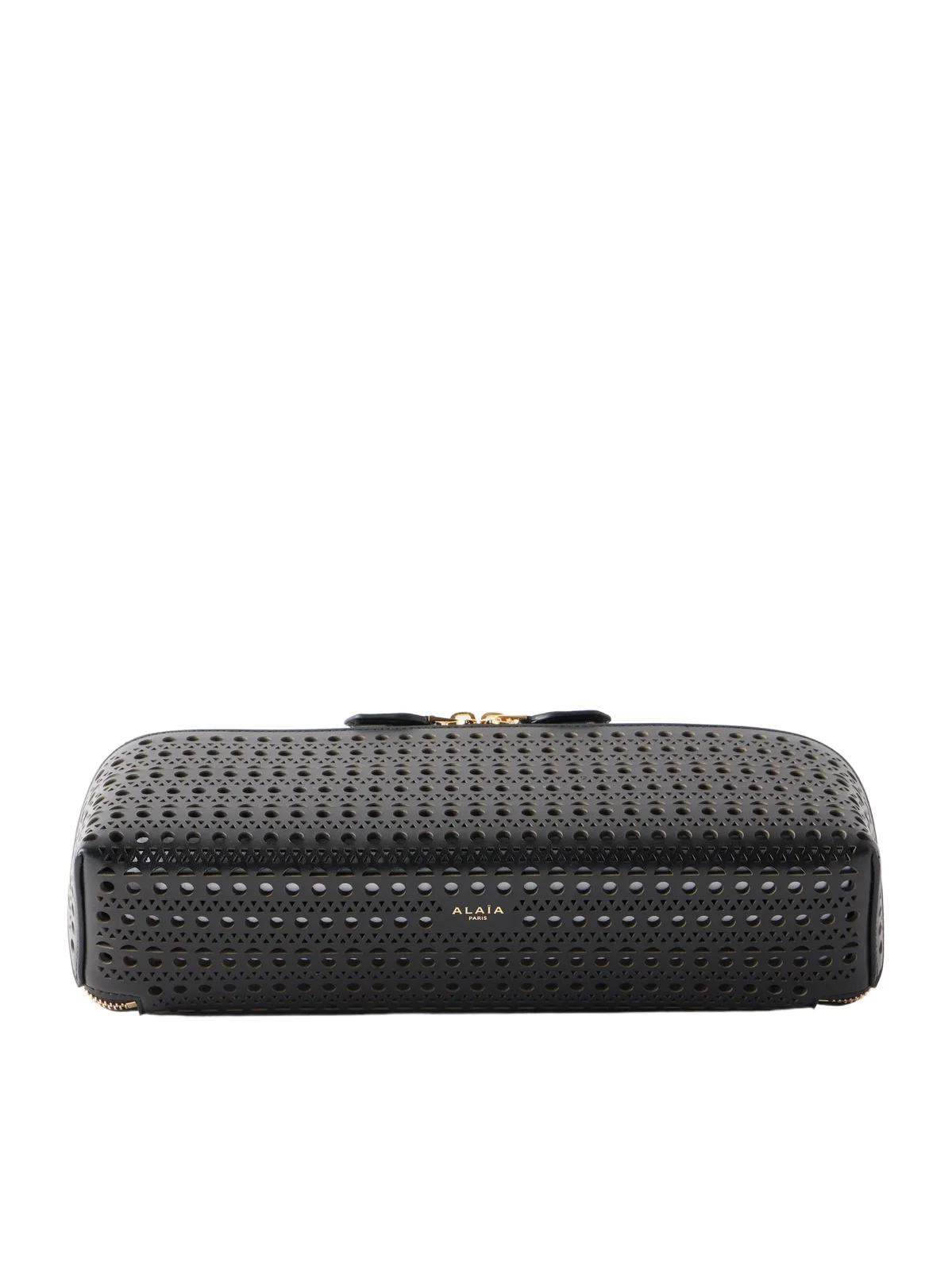 Alaïa Delta Laser-cut Leather Clutch
