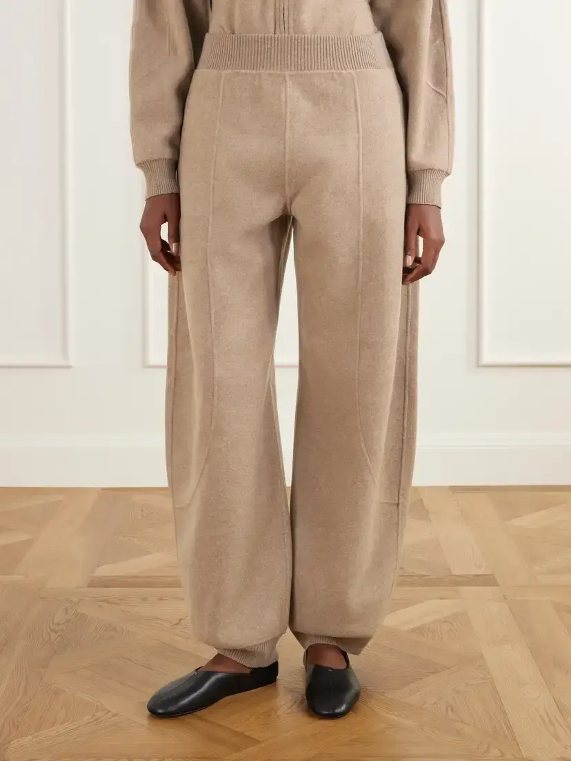 Max Mara Cesto Paneled Wool-blend Tapered Pants | Thumbnail 3