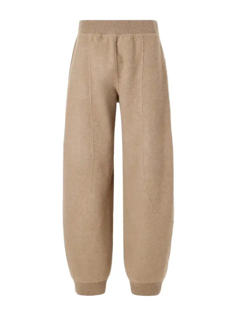 Max Mara Cesto Paneled Wool-blend Tapered Pants