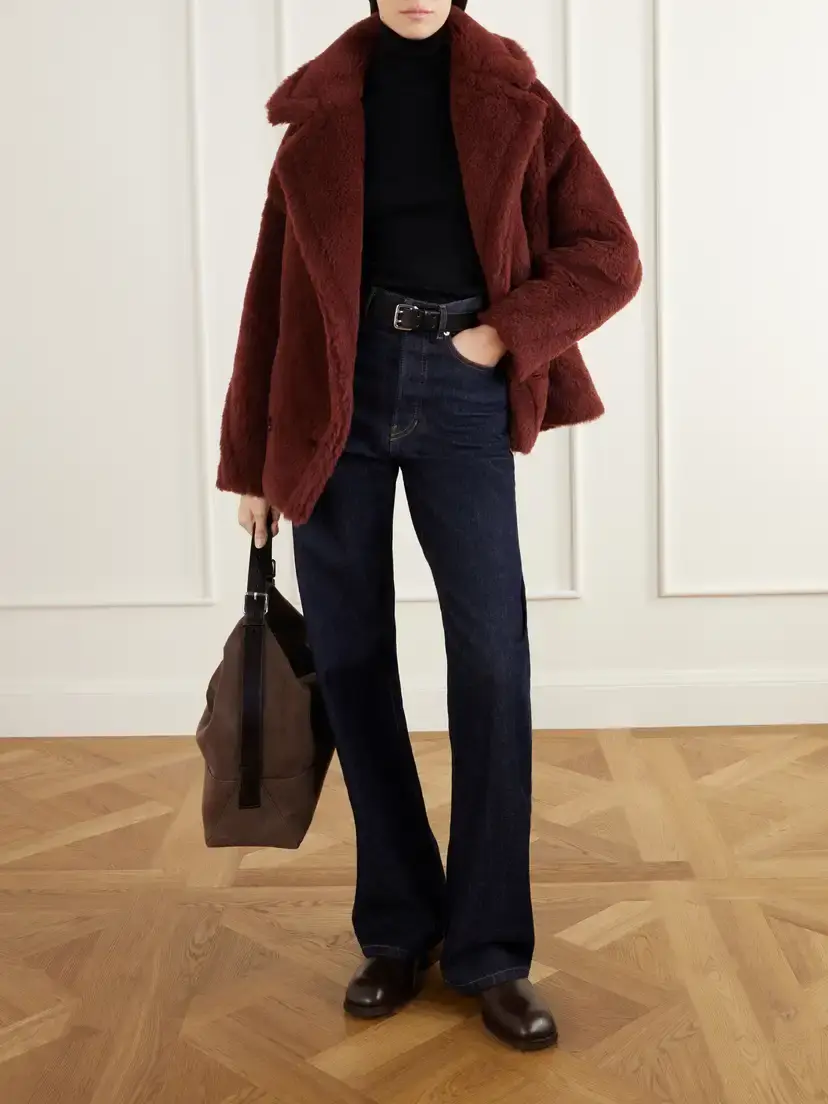 Max Mara Malcuno Alpaca, Virgin Wool And Silk-blend Coat | Thumbnail 2 Max Mara Malcuno Alpaca, Virgin Wool And Silk-blend Coat | Thumbnail 2