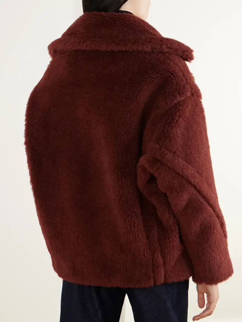 Max Mara Malcuno Alpaca, Virgin Wool And Silk-blend Coat | Thumbnail 4 Max Mara Malcuno Alpaca, Virgin Wool And Silk-blend Coat | Thumbnail 4