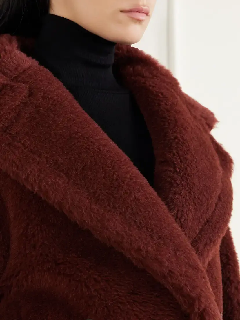 Max Mara Malcuno Alpaca, Virgin Wool And Silk-blend Coat | Thumbnail 5 Max Mara Malcuno Alpaca, Virgin Wool And Silk-blend Coat | Thumbnail 5
