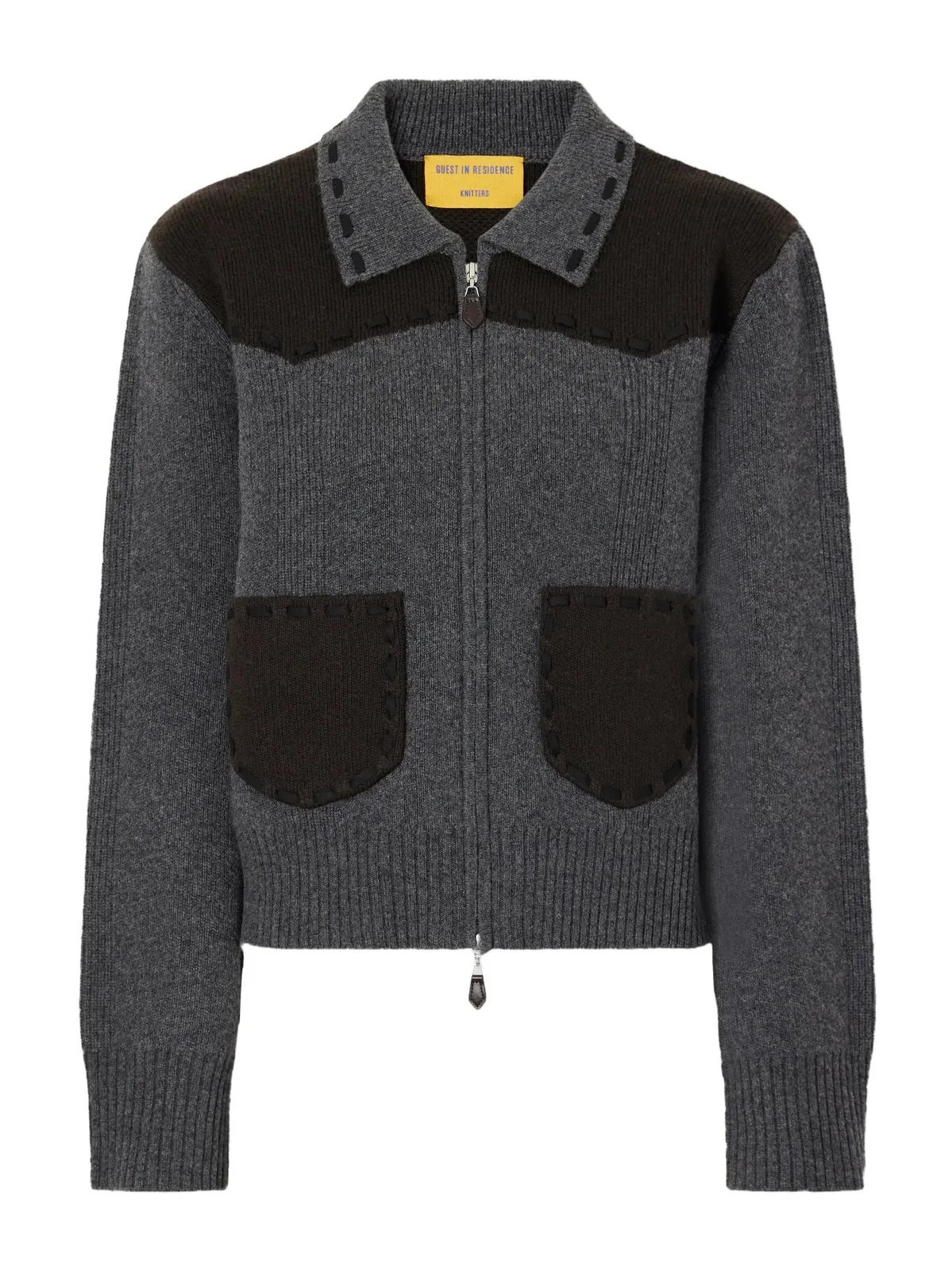 Saddle Up! Wool And Cashmere-blend Jacket - Gray