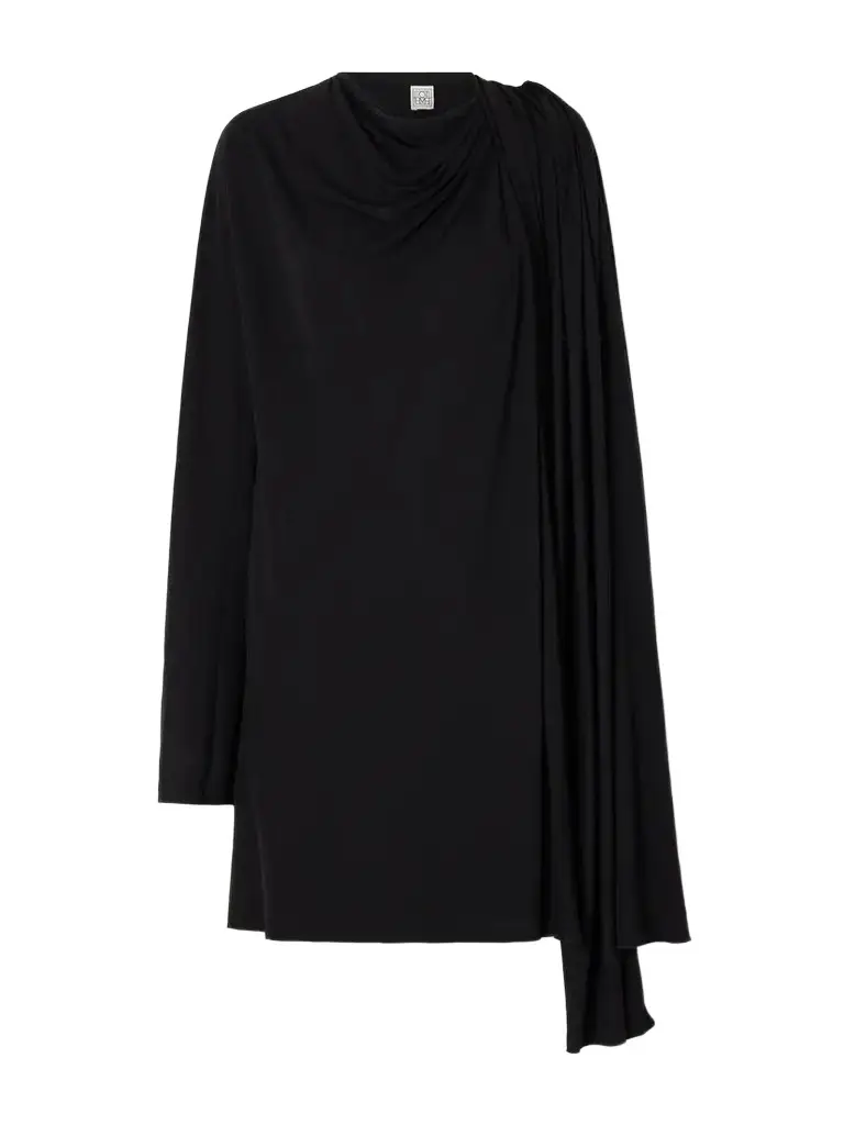 TOTEME Asymmetric Jersey Mini Dress