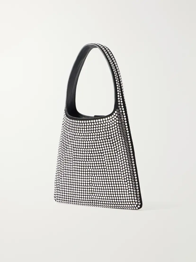 Alaïa Studded Leather-trimmed Suede Shoulder Bag | Thumbnail 3