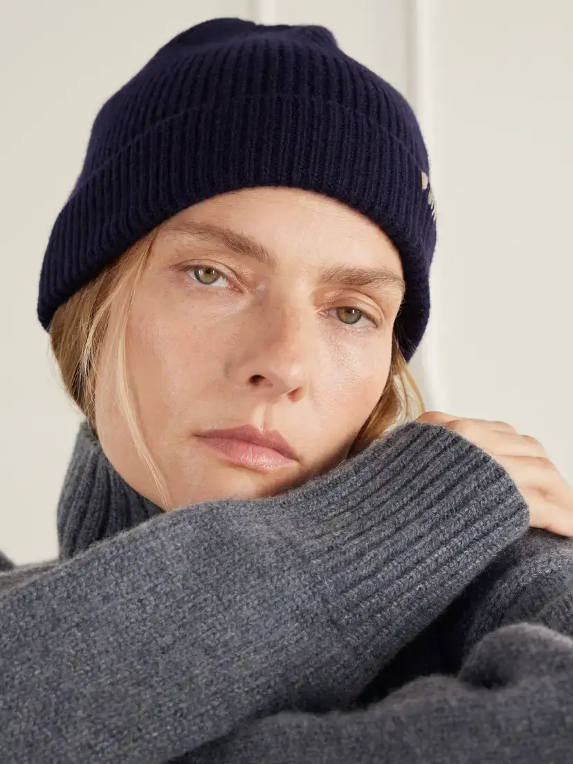 Extreme Cashmere Ribbed Cashmere Beanie | Thumbnail 2 Extreme Cashmere Ribbed Cashmere Beanie | Thumbnail 2