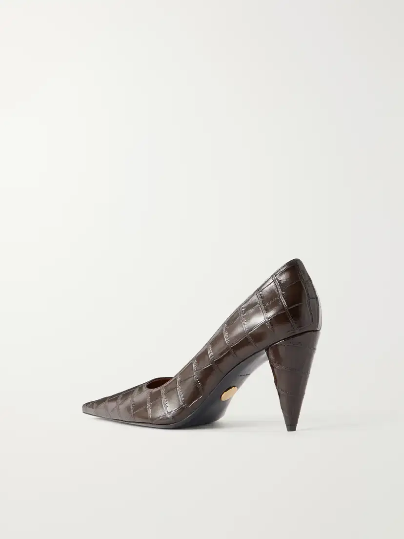 Stella McCartney Pump 80 Croc-effect Vegetarian Material Pumps | Thumbnail 3 Stella McCartney Pump 80 Croc-effect Vegetarian Material Pumps | Thumbnail 3