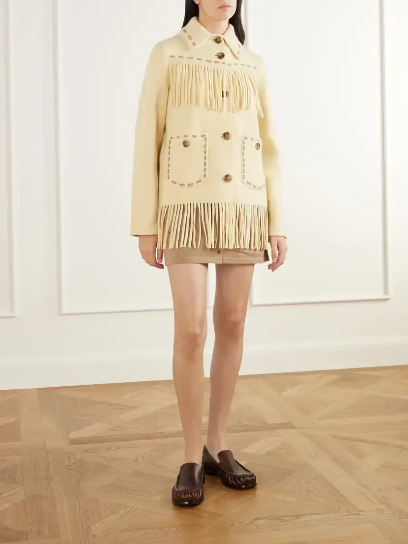 Guest In Residence Western Fringed Wool-blend Jacket | Thumbnail 3 Guest In Residence Western Fringed Wool-blend Jacket | Thumbnail 3