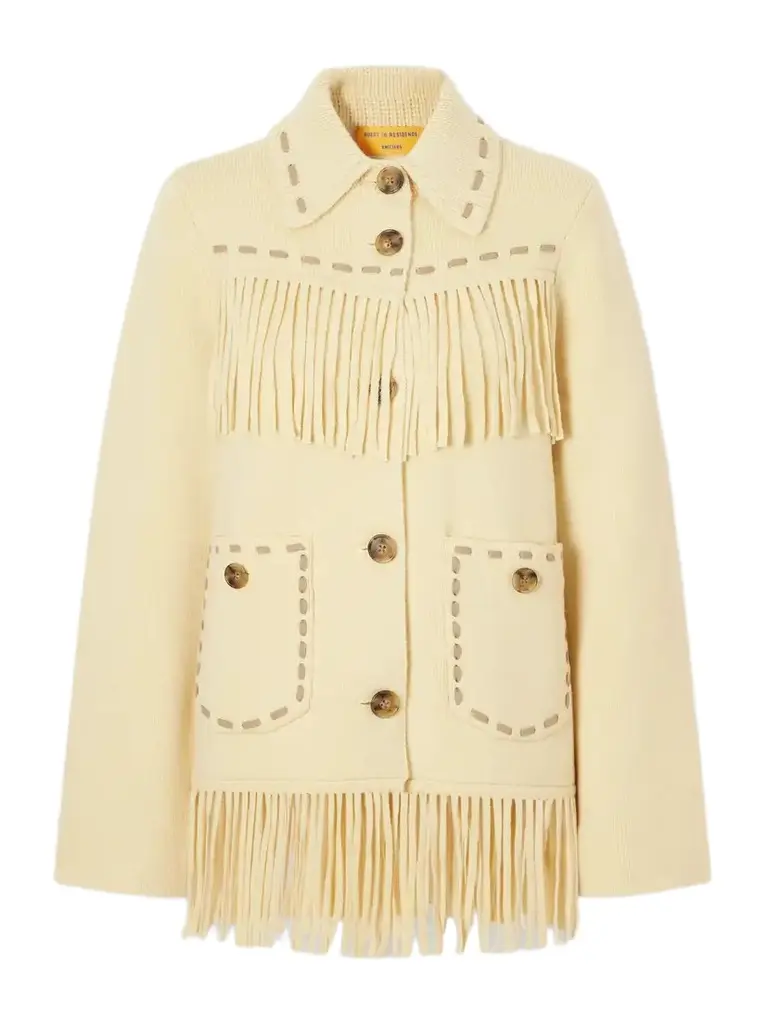 Western Fringed Wool-blend Jacket Western Fringed Wool-blend Jacket