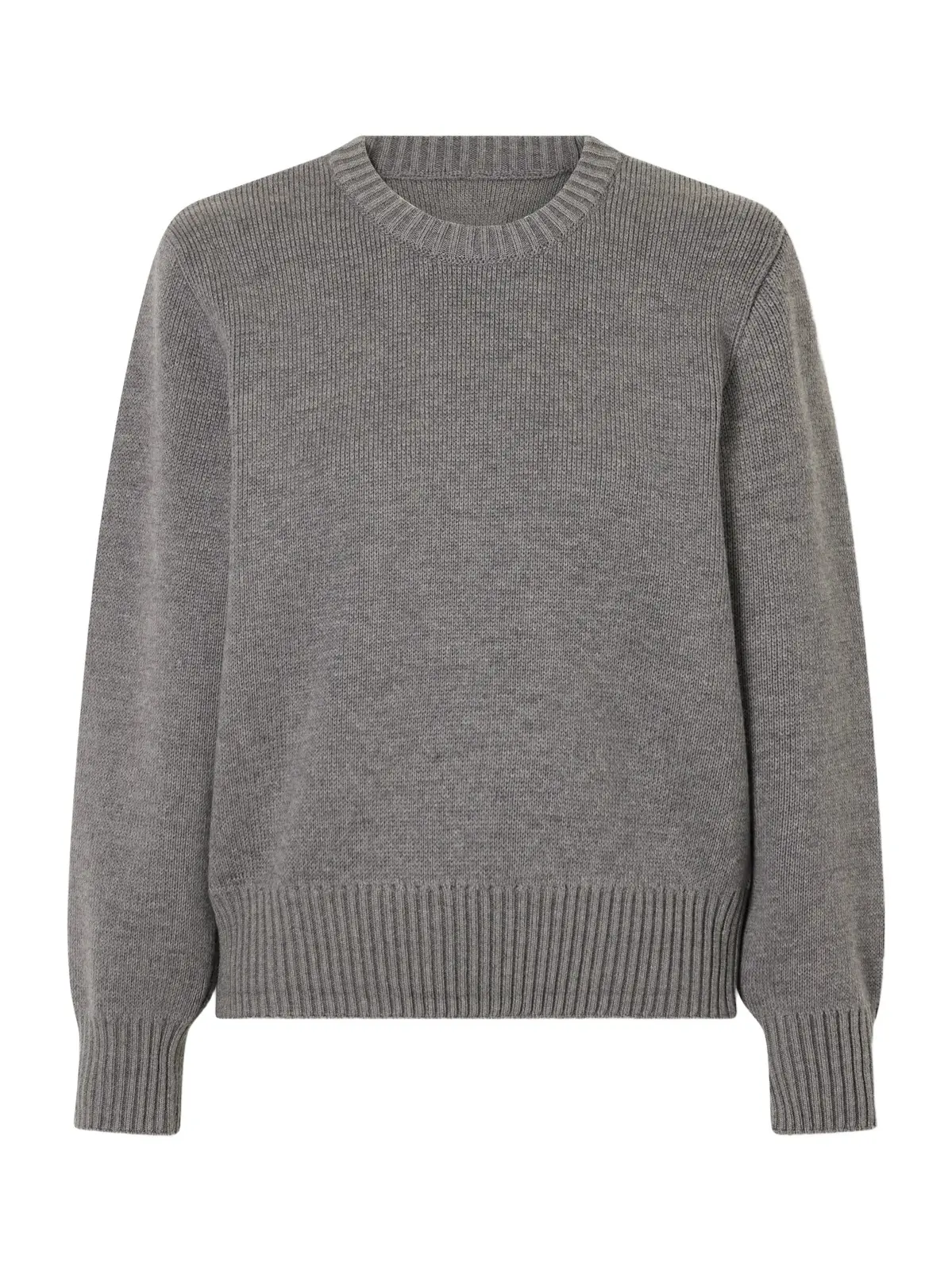 TOTEME Wool And Cotton-blend Sweater - Gray