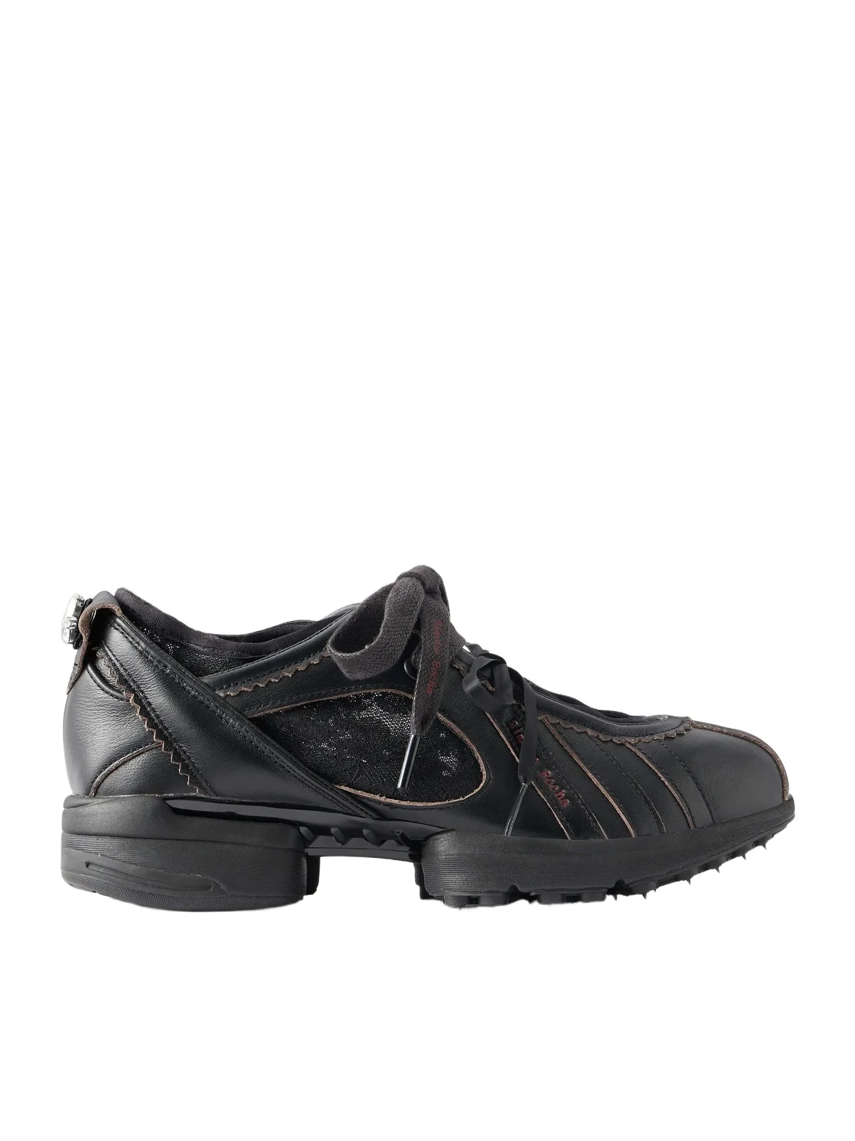 + Adidas Originals Clima Embellished Lace-trimmed Leather Sneakers + Adidas Originals Clima Embellished Lace-trimmed Leather Sneakers