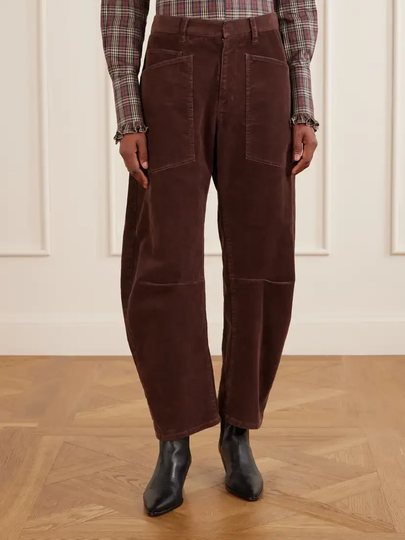 Nili Lotan Shon Cotton-blend Twill Barrel-leg Pants | Thumbnail 3 Nili Lotan Shon Cotton-blend Twill Barrel-leg Pants | Thumbnail 3
