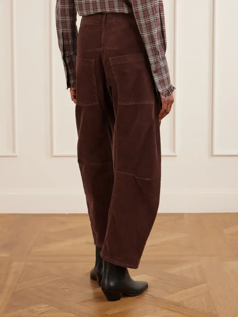 Nili Lotan Shon Cotton-blend Twill Barrel-leg Pants | Thumbnail 4 Nili Lotan Shon Cotton-blend Twill Barrel-leg Pants | Thumbnail 4