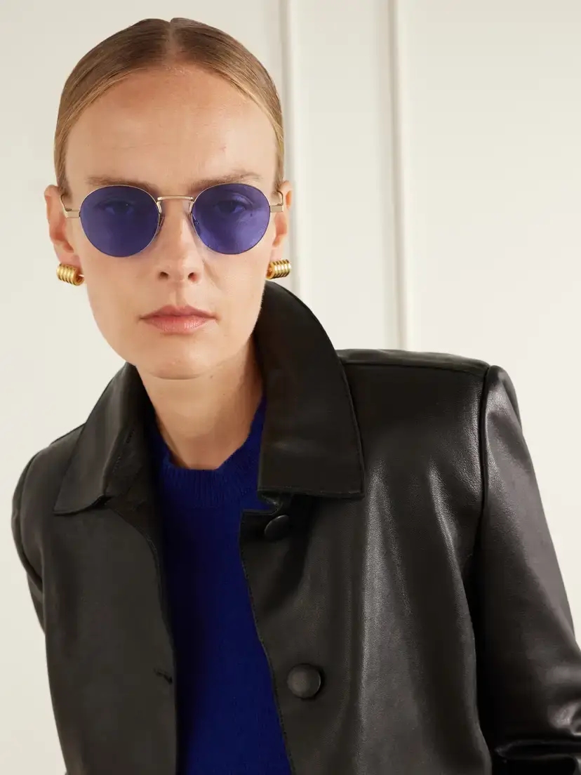 CELINE Eyewear Round-frame Gold-tone Sunglasses | Thumbnail 2 CELINE Eyewear Round-frame Gold-tone Sunglasses | Thumbnail 2