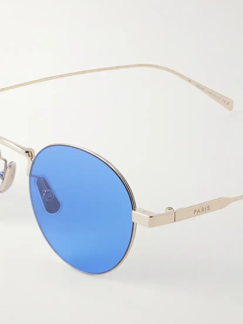 CELINE Eyewear Round-frame Gold-tone Sunglasses | Thumbnail 4 CELINE Eyewear Round-frame Gold-tone Sunglasses | Thumbnail 4