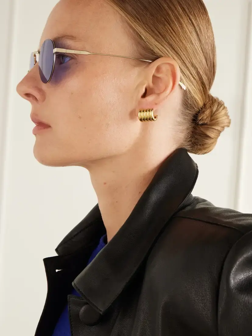 CELINE Eyewear Round-frame Gold-tone Sunglasses | Thumbnail 5 CELINE Eyewear Round-frame Gold-tone Sunglasses | Thumbnail 5