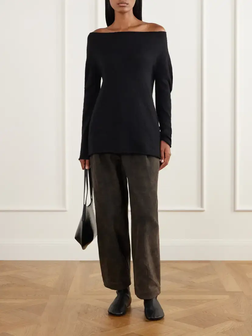 Lauren Manoogian Off-the-shoulder Wool-blend Sweater | Thumbnail 2 Lauren Manoogian Off-the-shoulder Wool-blend Sweater | Thumbnail 2