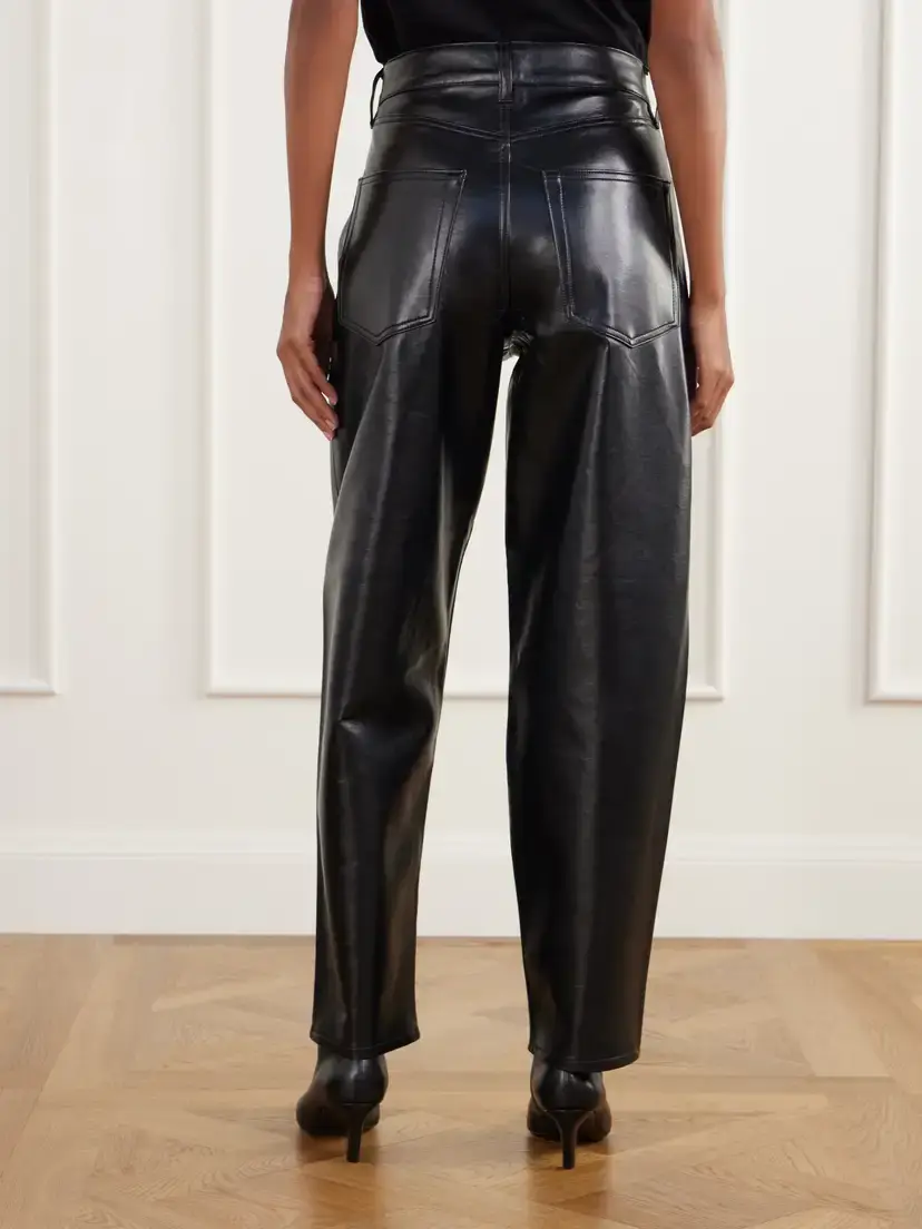 AGOLDE Nate Leather-blend Tapered Pants | Thumbnail 4 AGOLDE Nate Leather-blend Tapered Pants | Thumbnail 4