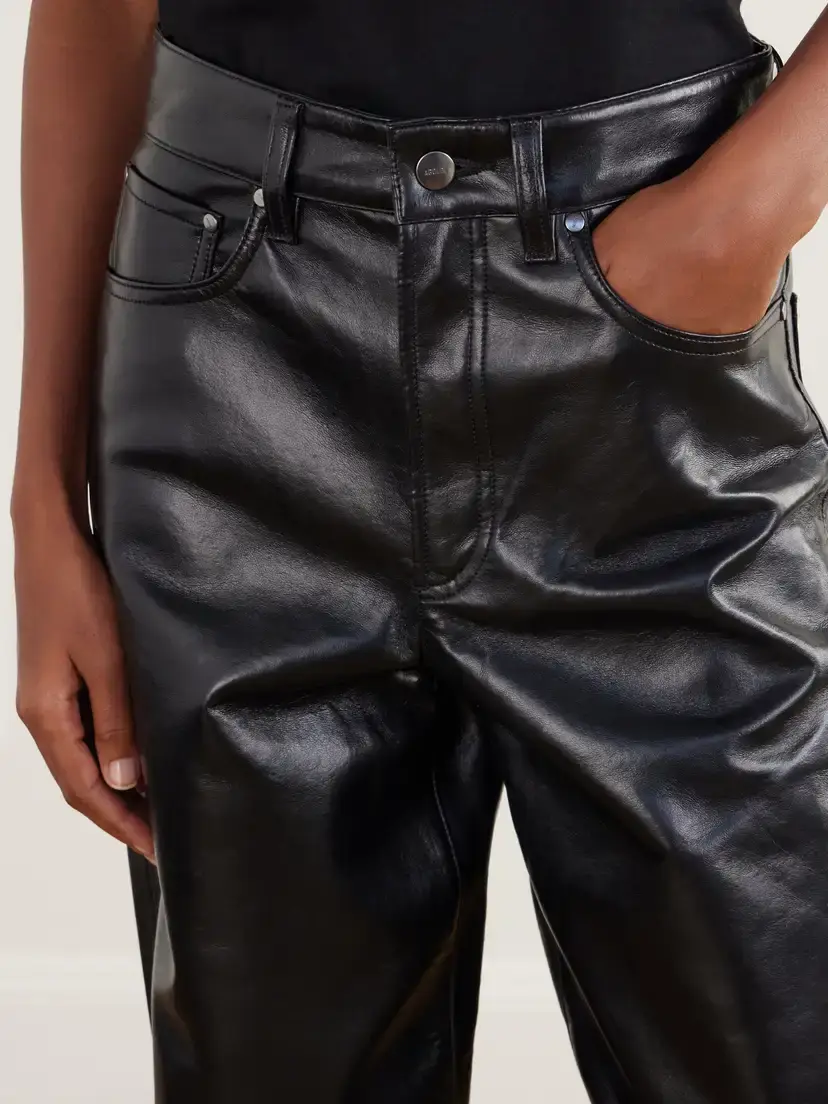 AGOLDE Nate Leather-blend Tapered Pants | Thumbnail 5 AGOLDE Nate Leather-blend Tapered Pants | Thumbnail 5