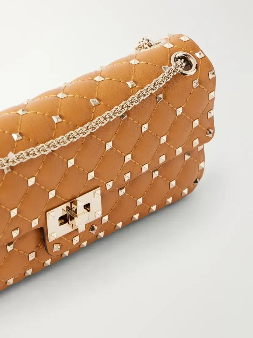 Valentino Garavani Spike Small Studded Quilted Leather Shoulder Bag | Thumbnail 5