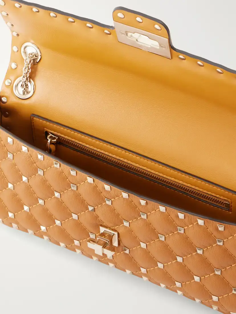 Valentino Garavani Spike Small Studded Quilted Leather Shoulder Bag | Thumbnail 6
