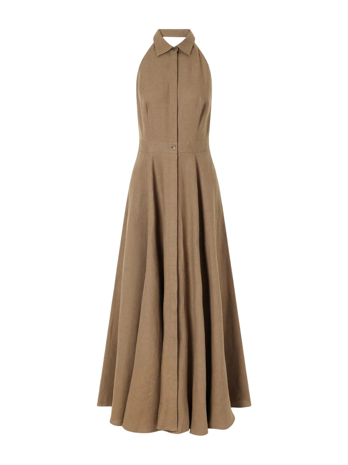 Eldered Linen Halterneck Maxi Dress Eldered Linen Halterneck Maxi Dress