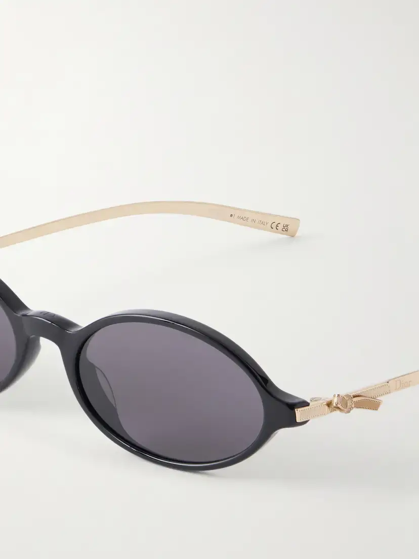 DIOR Eyewear Dior Bow R2i Oval-frame Acetate And Gold-tone Sunglasses | Thumbnail 4 DIOR Eyewear Dior Bow R2i Oval-frame Acetate And Gold-tone Sunglasses | Thumbnail 4