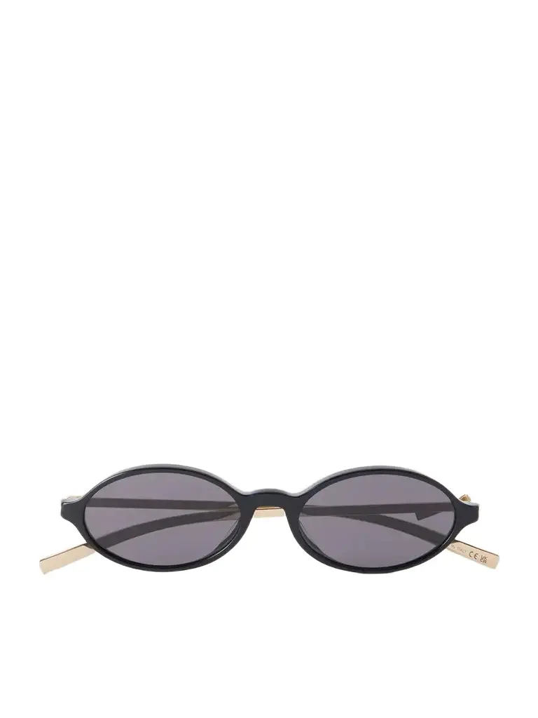 DIOR Eyewear Dior Bow R2i Oval-frame Acetate And Gold-tone Sunglasses