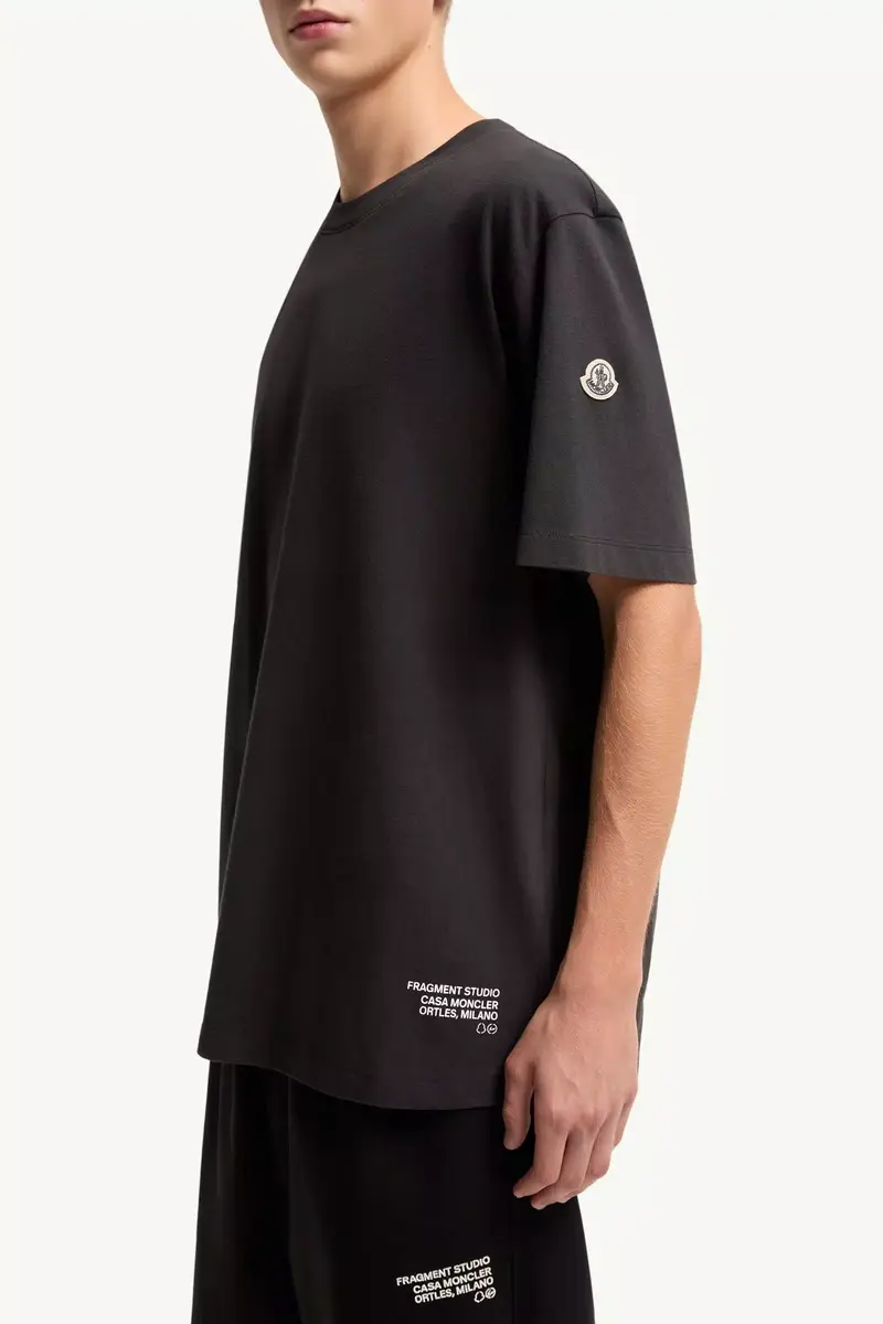 Moncler Logo Cotton T-shirt | Thumbnail 7 Moncler Logo Cotton T-shirt | Thumbnail 7