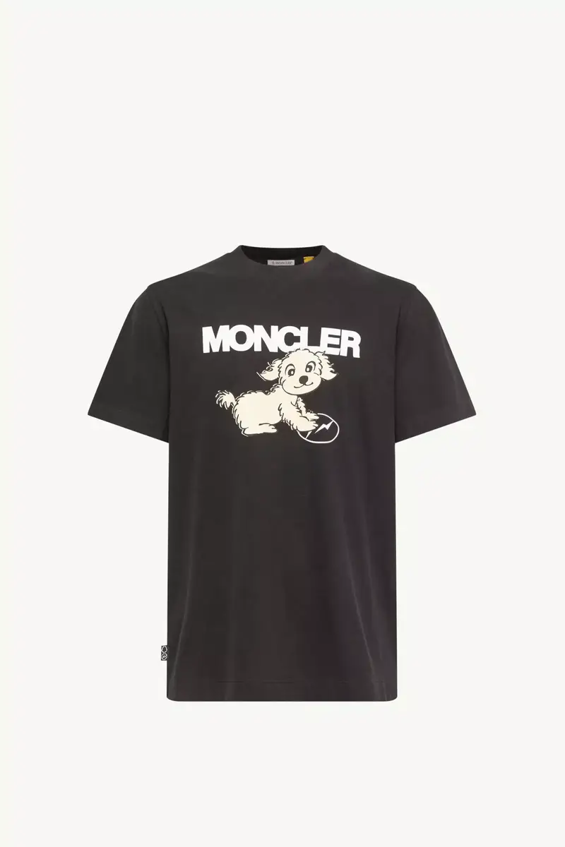 Moncler Dog Print Cotton T-shirt | Thumbnail 2 Moncler Dog Print Cotton T-shirt | Thumbnail 2