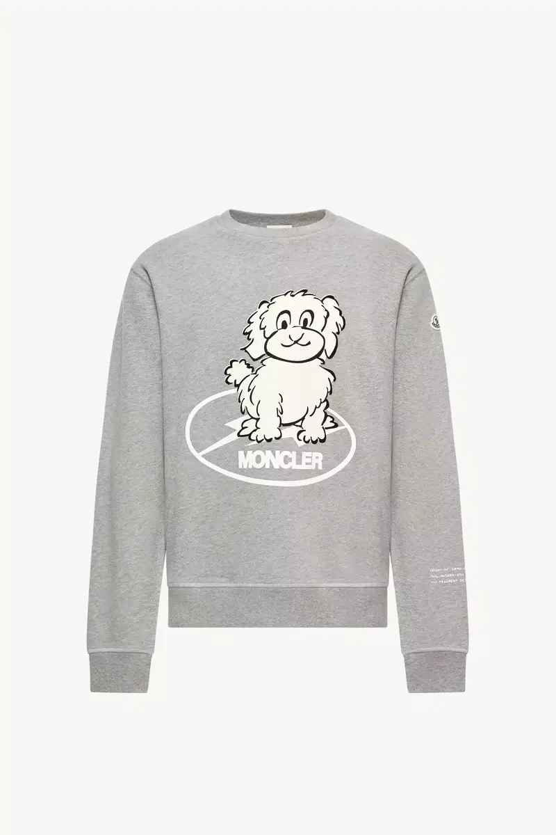 Moncler Dog Print Cotton Sweatshirt | Thumbnail 2 Moncler Dog Print Cotton Sweatshirt | Thumbnail 2