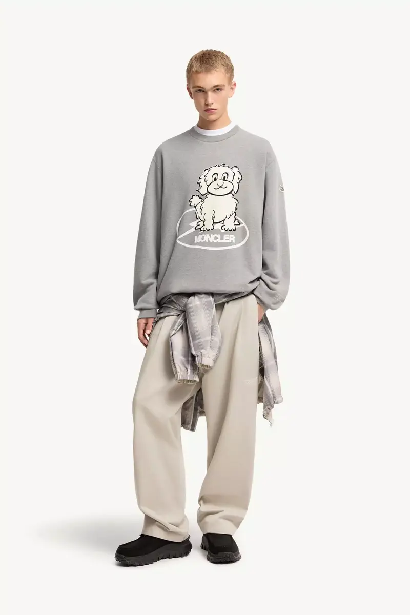 Moncler Dog Print Cotton Sweatshirt | Thumbnail 3 Moncler Dog Print Cotton Sweatshirt | Thumbnail 3