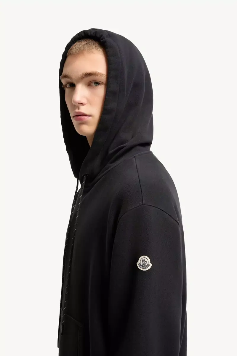 Moncler Logo Cotton Hoodie | Thumbnail 4