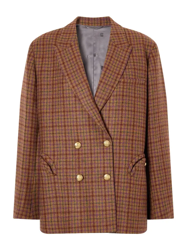 Blazé Milano Nightbreak checked wool blazer